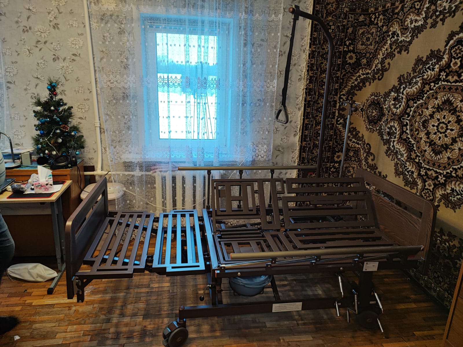 Кровать механическая медицинская функциональная с принадлежностями  NV 6 MT (E-45A)